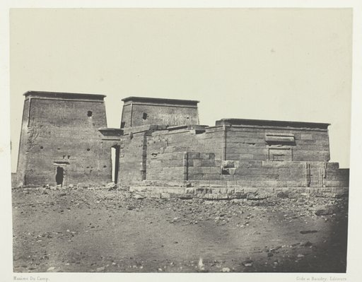 Temple De Dakkeh (Ancienne Pselcis); Nubie, plate 94 from the album "Egypte, Nubie, Palestine et Syrie" (1852)