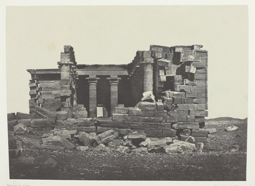 Temple De Maharakkah (Hièra Sycaminos Des Grecs); Nubie, plate 96 from the album "Egypte, Nubie, Palestine et Syrie" (1852)