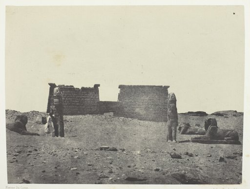 Hémi-Spéos De Séboua, Drômos; Nubie, plate 97 from the album "Egypte, Nubie, Palestine et Syrie" (1852)