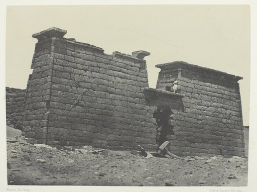 Hémi-Spéos De Séboua, Pylônes; Nubie, plate 98 from the album "Egypte, Nubie, Palestine et Syrie" (1852)