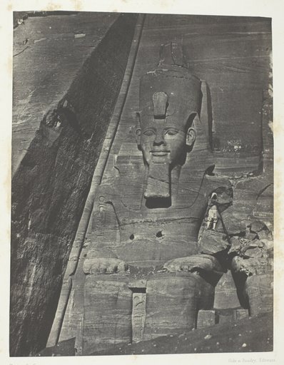 Ibsamboul, Colosse Oriental Du Grand Spéos De Phrè; Nubie, plate 103 from the album "Egypte, Nubie, Palestine et Syrie" (1852)