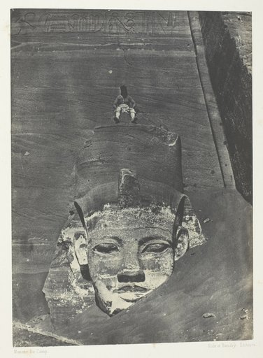 Ibsamboul, Colosse Occidental Du Spéos De Phrè; Nubie, plate 107 from the album "Egypte, Nubie, Palestine et Syrie" (1852)