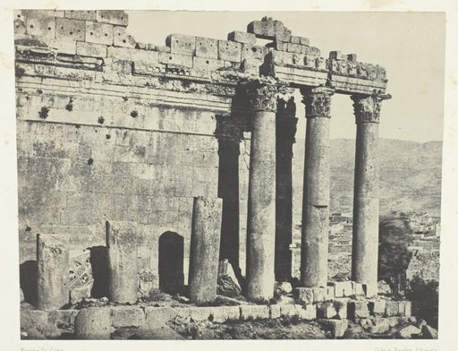 Baalbeck (Héliopolis), Temple Du Jupiter, Façade Occidentale; Syrie
