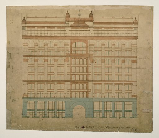 Rookery Building, Chicago, Illinois, LaSalle Street Elevation