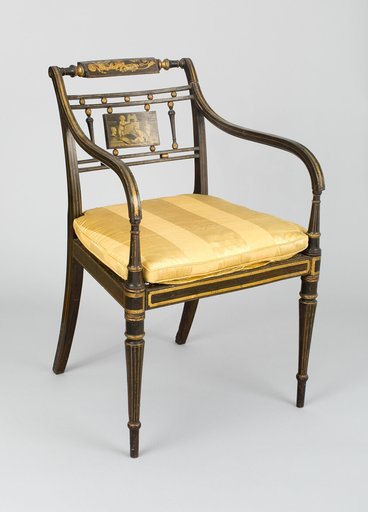 Armchair with Tablet: Putti Drawing