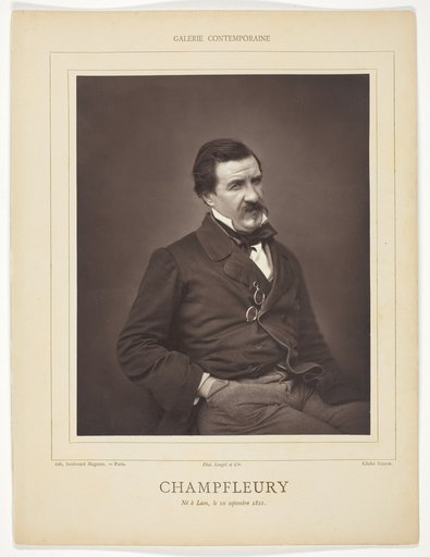 Champfleury (born Jules François Felix Fleury-Husson, French critic and novelist, 1821-1889)