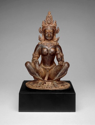 Mother Goddess Brahmani Seated in a Yogic Posture Holding a Water Pot