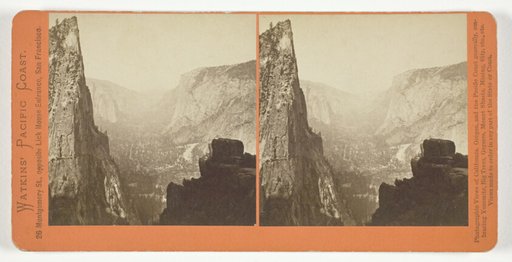Looking Down the Valley from Union Point, Yosemite, from the series "Watkins' Pacific Coast"