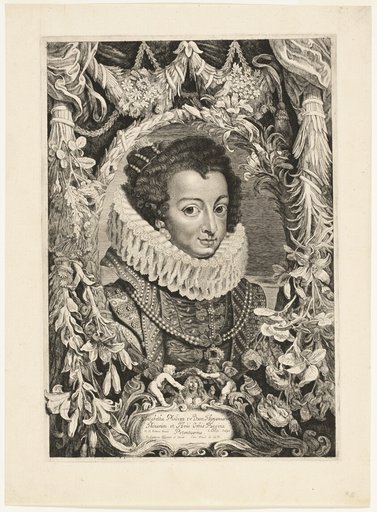 Elisabeth of Bourbon, Queen of Spain, plate 13 from Duces Burgundiae (Dukes of Burgundy)