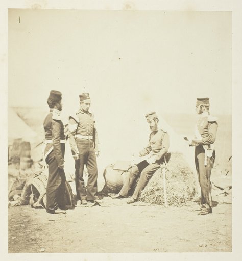Captain Walker, 30th Regiment, reading General Orders
