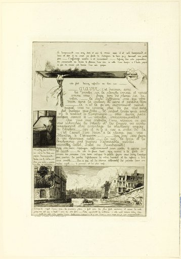 Page two, from Letter on the Elements of Etching