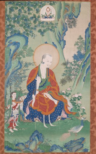 Painted Banner (Thangka) of Vajriputra, One of the Sixteen Great Arhats