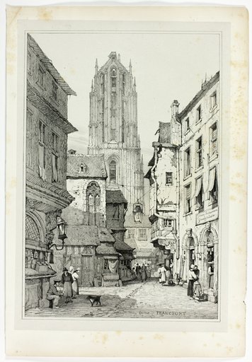 Dome, Francfort, from Facsimiles of Sketches made in Flanders and Germany