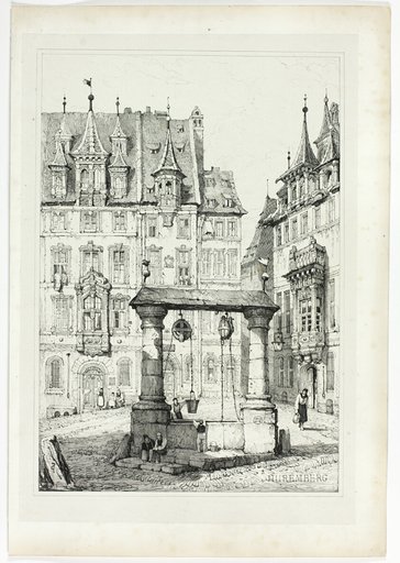 Nuremberg, from Facsimiles of Sketches made in Flanders and Germany