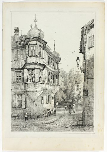Bamberg, from Facsimiles of Sketches made in Flanders and Germany