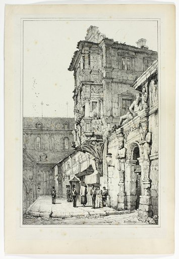 Ancien Palais, Bamberg, from Facsimiles of Sketches made in Flanders and Germany