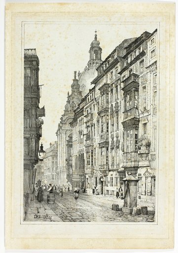 Dresden, from Facsimiles of Sketches made in Flanders and Germany