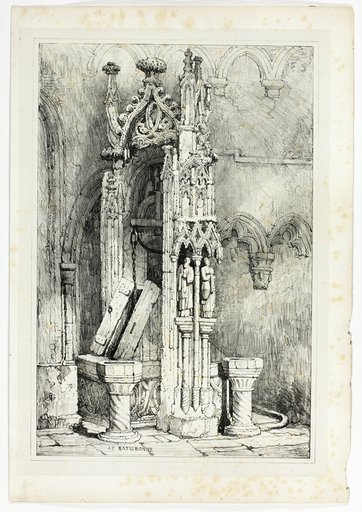At Ratisbonne, from Facsimiles of Sketches made in Flanders and Germany