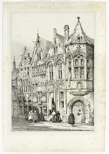 Kraenstrate Maline, from Facsimiles of Sketches made in Flanders and Germany