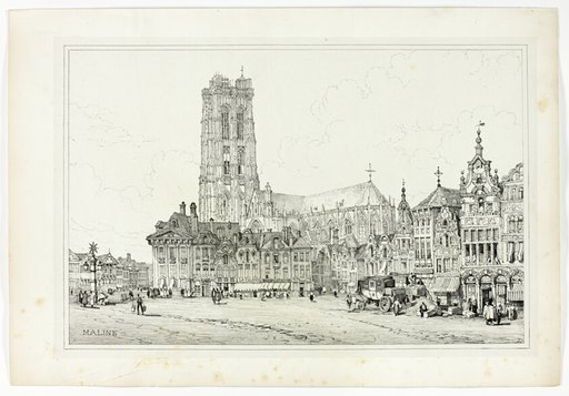 Maline, from Facsimiles of Sketches made in Flanders and Germany
