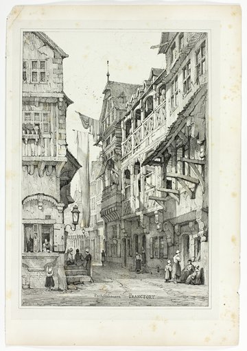 Sachsenhausen Francfort, from Facsimiles of Sketches made in Flanders and Germany