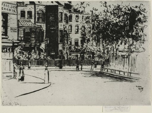 The Corner of Cheyne Walk, Chelsea