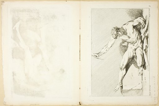 Page 34 and Page 35, Premier Livre de Figures d'Académies Gravées en Partie par les Professeurs de l’Académie Royale