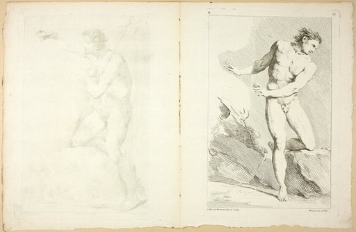 Page 38 and Page 39, from Seconde Livre de Figures d'Academies Gravées en Partie par les Professeurs de l’Académie Royale