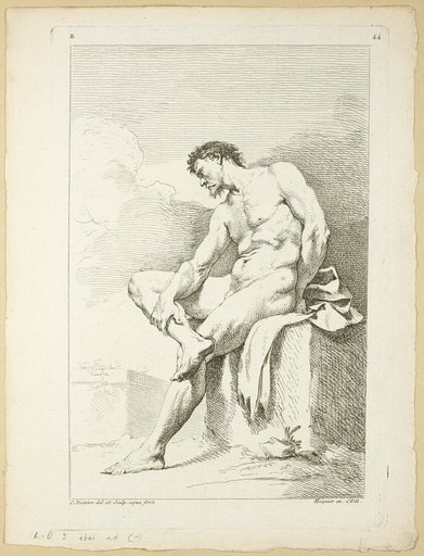 Page 44, from Seconde Livre de Figures d'Academies Gravées en Partie par les Professeurs de l’Académie Royale