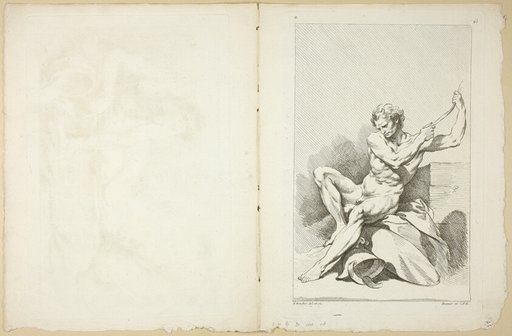 Page 45 and Page 48, from Seconde Livre de Figures d'Academies Gravées en Partie par les Professeurs de l’Académie Royale