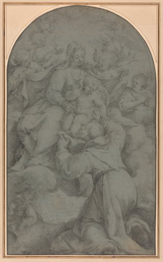 Saint Francis of Assisi Adoring the Virgin and Child