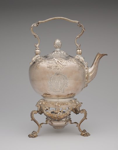 Tea Kettle with Tripod and Spirit Lamp