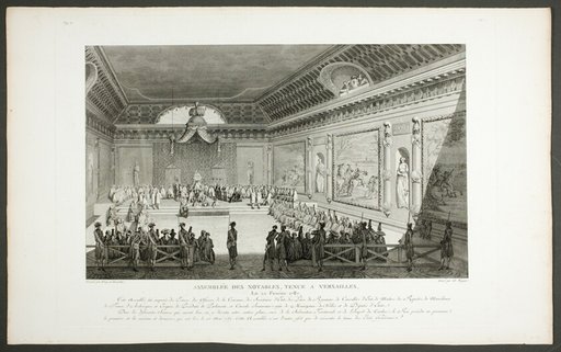 Assembly of Notable People, Held at Versailles, from the series Tableaux historiques de la Révolution française