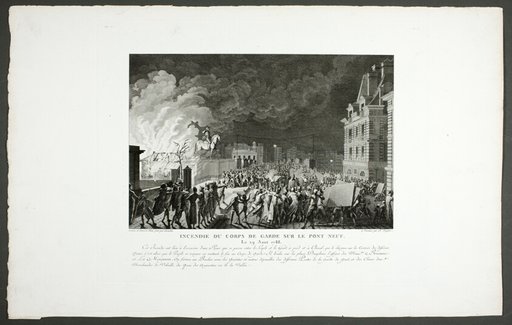 Fire in the Guard House on the Pont Neuf, from the series Tableaux historiques de la Révolution française