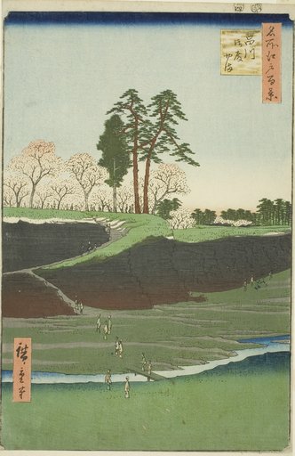 Goten Hill at Shinagawa (Shinagawa Gotenyama), from the series "One Hundred Famous Views of Edo (Meisho Edo hyakkei)"