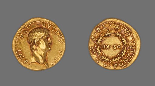 Aureus (Coin) Portraying Emperor Nero