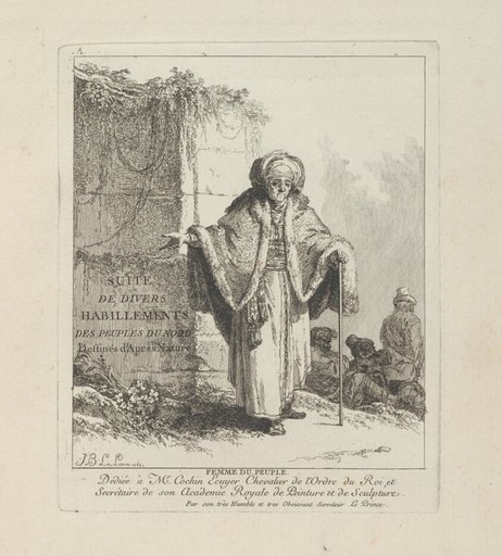Woman of the People, plate one from Divers Habillements des Peuples du Nord