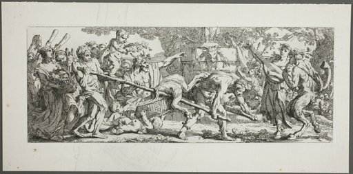 Offering to Bacchus, plate one of four from Le Travaux de la Vendange
