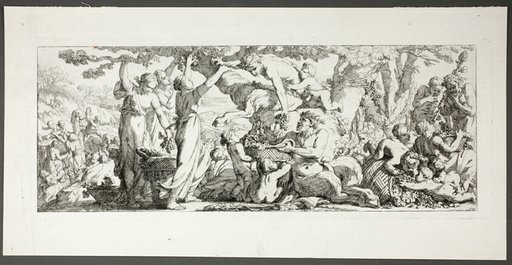 Harvest of Grapes, plate two of four from Le Travaux de la Vendange