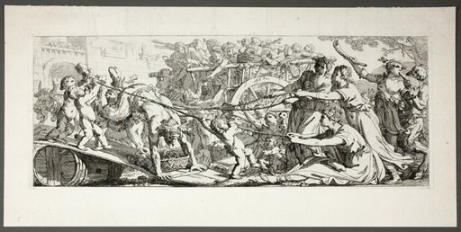 Return from the Vineyards, plate three of four from Le Travaux de la Vendange