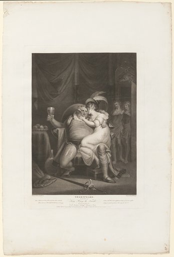 Prince Hal and Poins Surprise Falstaff with Doll Tearsheet
