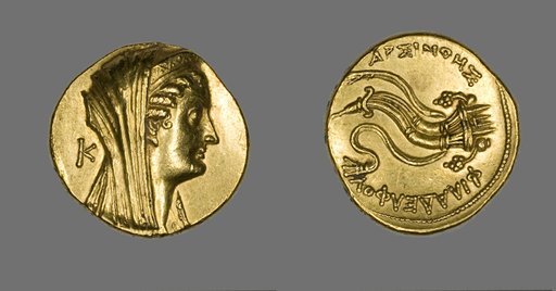 Octadrachm (Coin) Portraying Arsinoe II