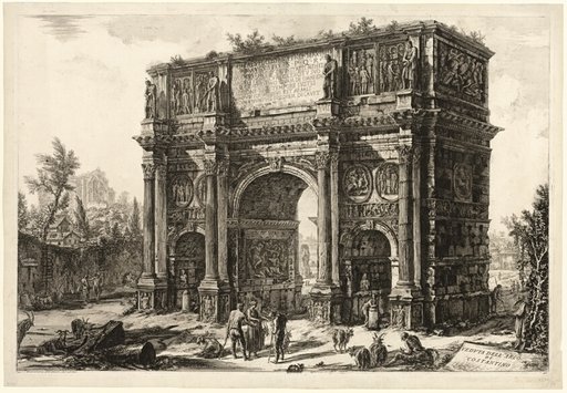 View of the Arch of Constantine, from Views of Rome