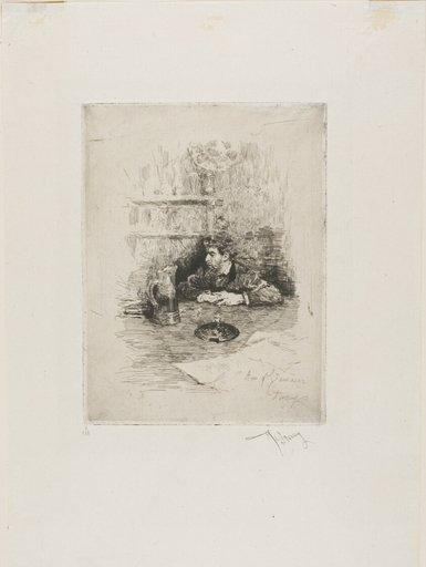 Portrait of Eduardo Zamaçois, Spanish Painter