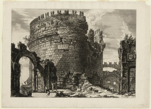 Tomb of Caecilia Metella, from Views of Rome