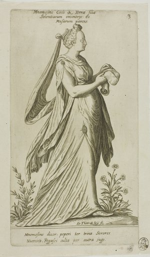 Mnemosine (Memory), plate 3 from Parnassus Biceps