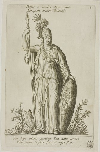 Pallas Athena, plate 6 from Parnassus Biceps