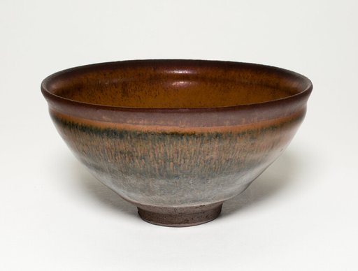 Tea Bowl with "Hare's fur" Glaze