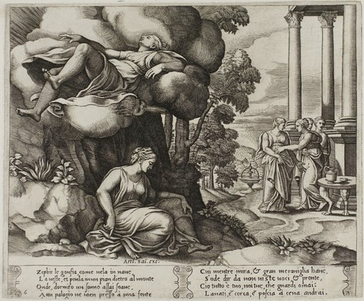 Zephyr Carrying Psyche Off to an Enchanted Palace