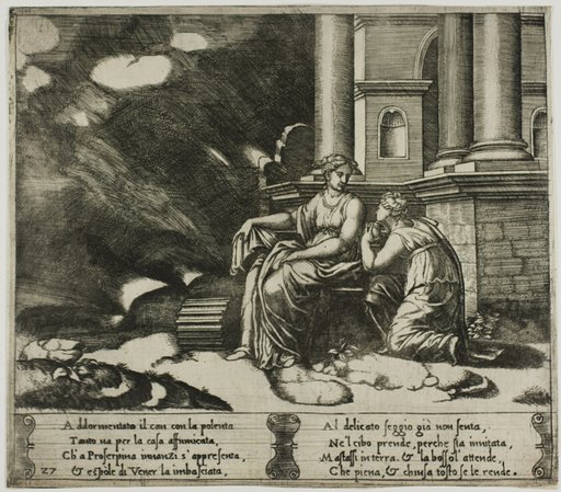 Proserpina Gives Psyche the Box of Beauty